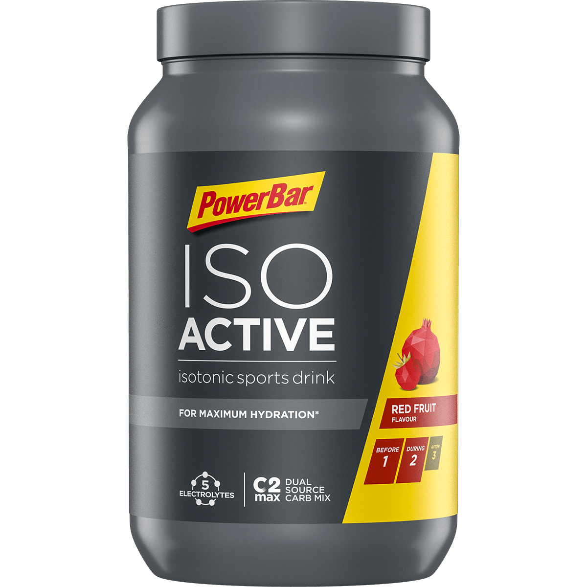 POWERBAR Sportgetränk Isoactive Red Fruit 1320 g